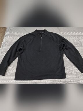 Public Rec Weekend Half Zip Pullover In Black Size Medium